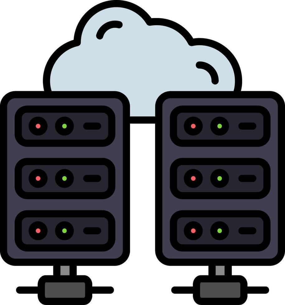 Data Center Stylish App Element vector
