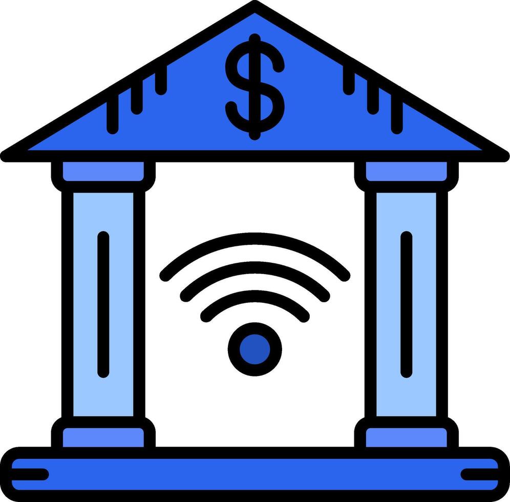 Electronic Banking Sharp Edge Symbol vector