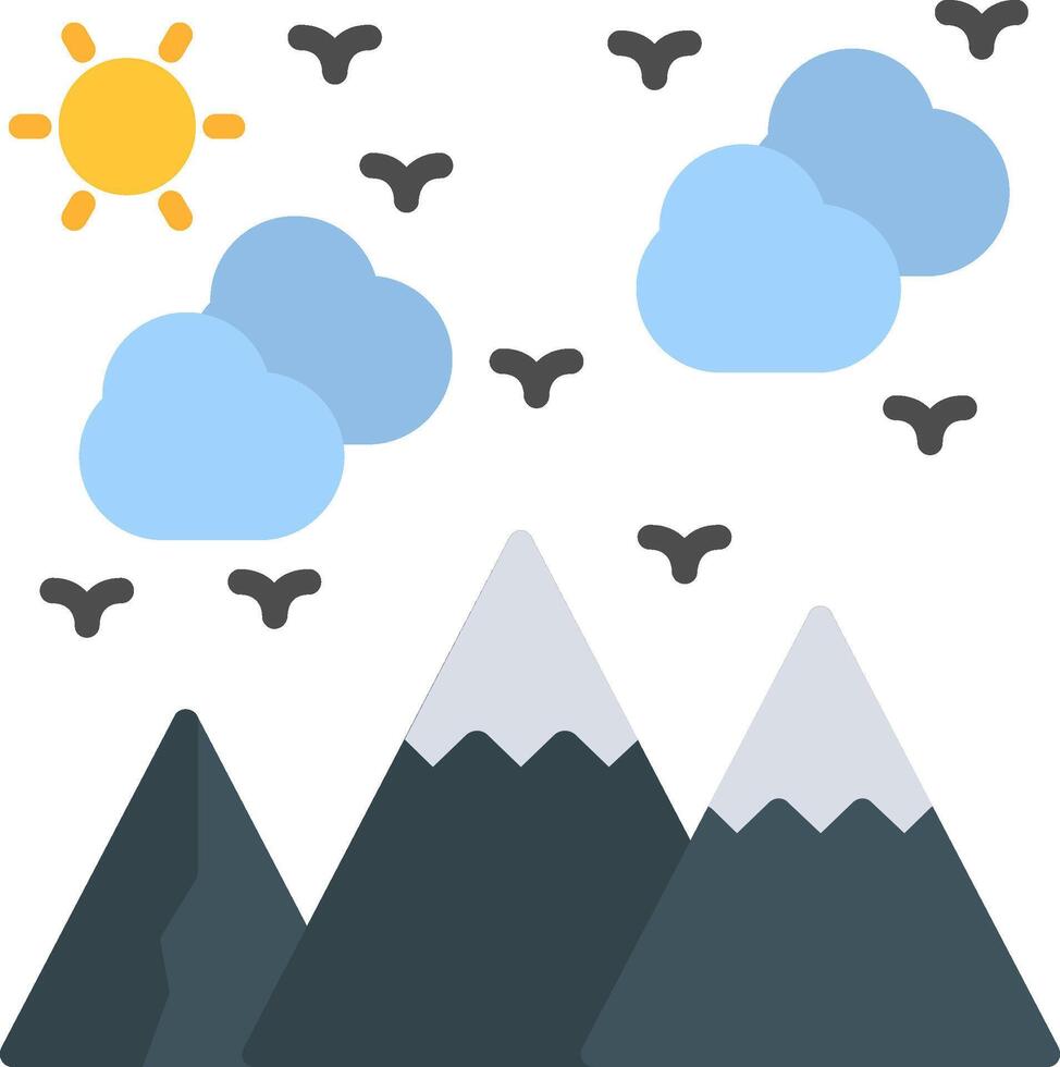 Mountain 3D Line Art Piece vector