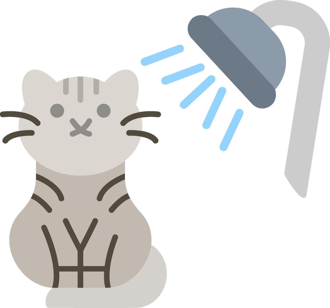Shower Shadowed Icon Style vector