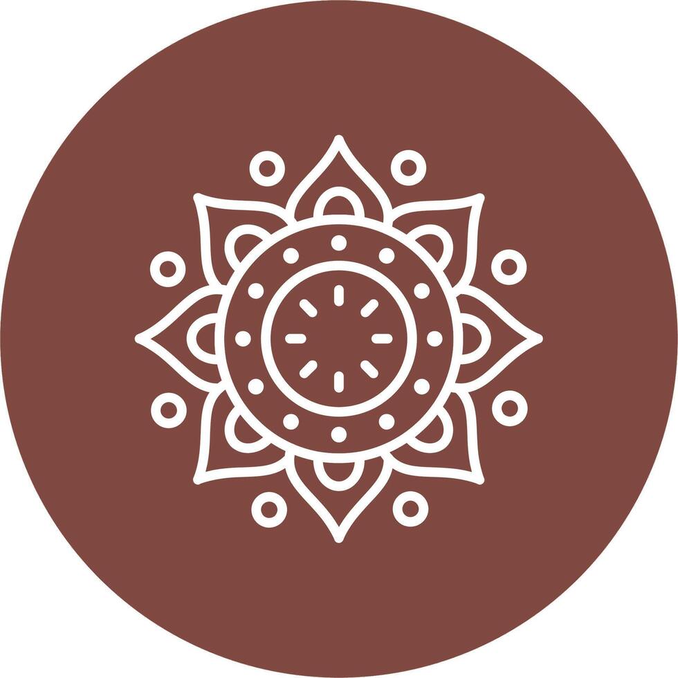 Mandala Tech Style Illustration vector