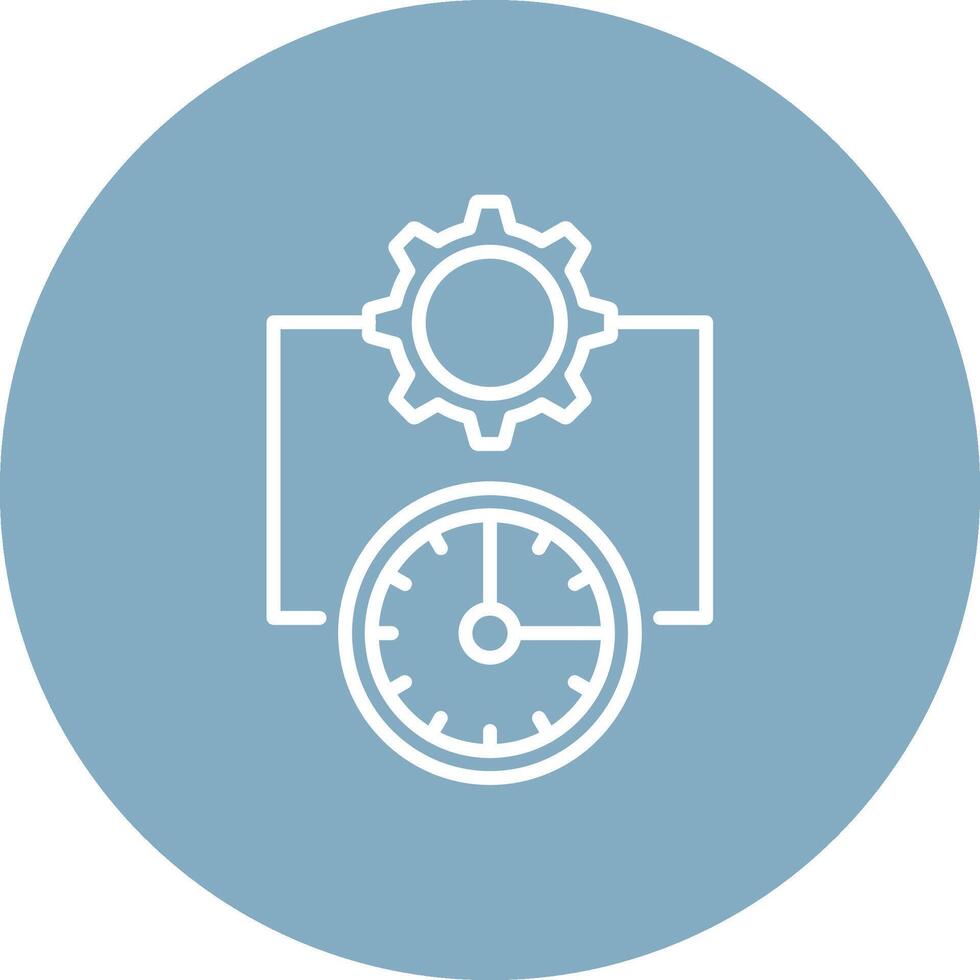 Time Management Compact App Icon vector