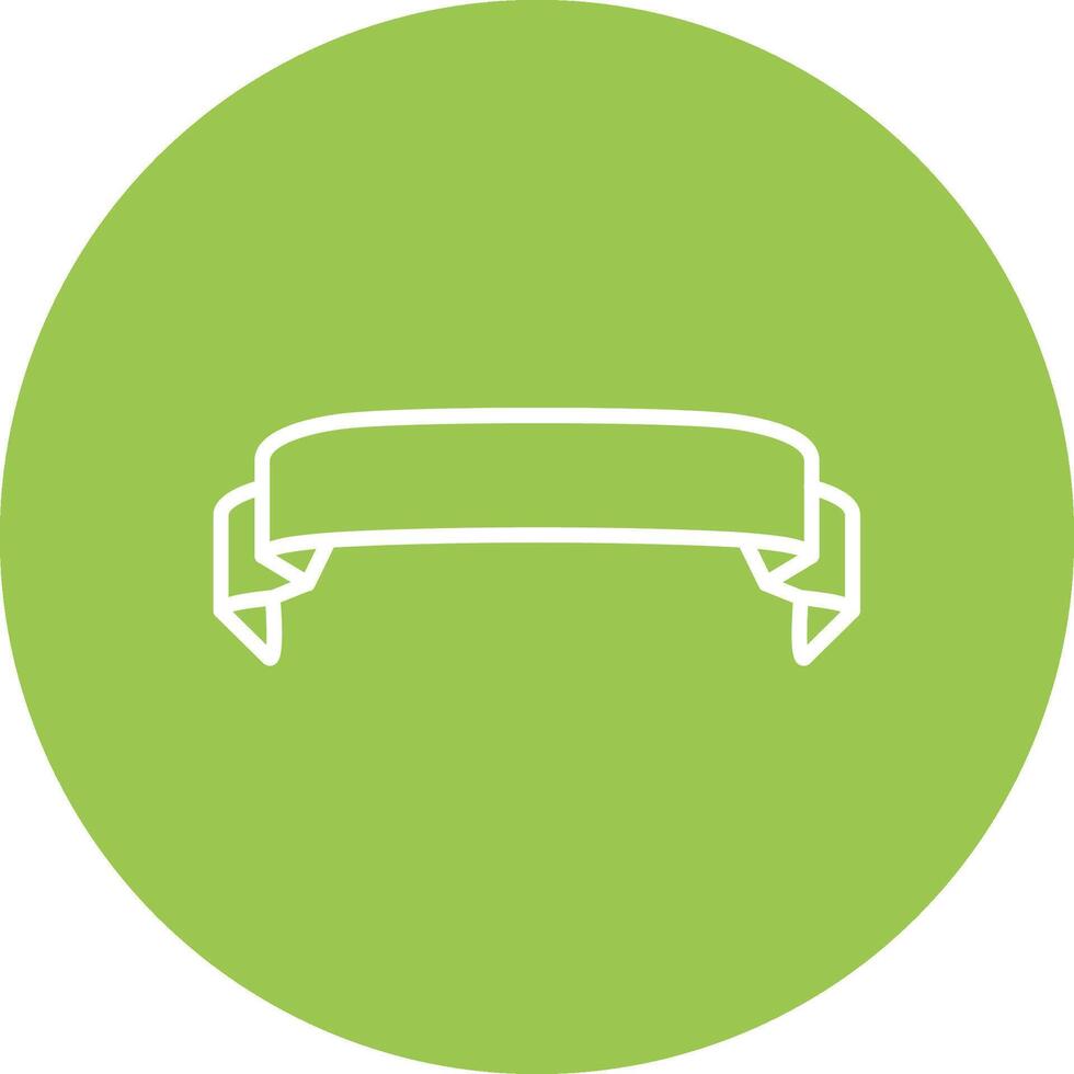 Folded Ribbon Simple Motion Design vector