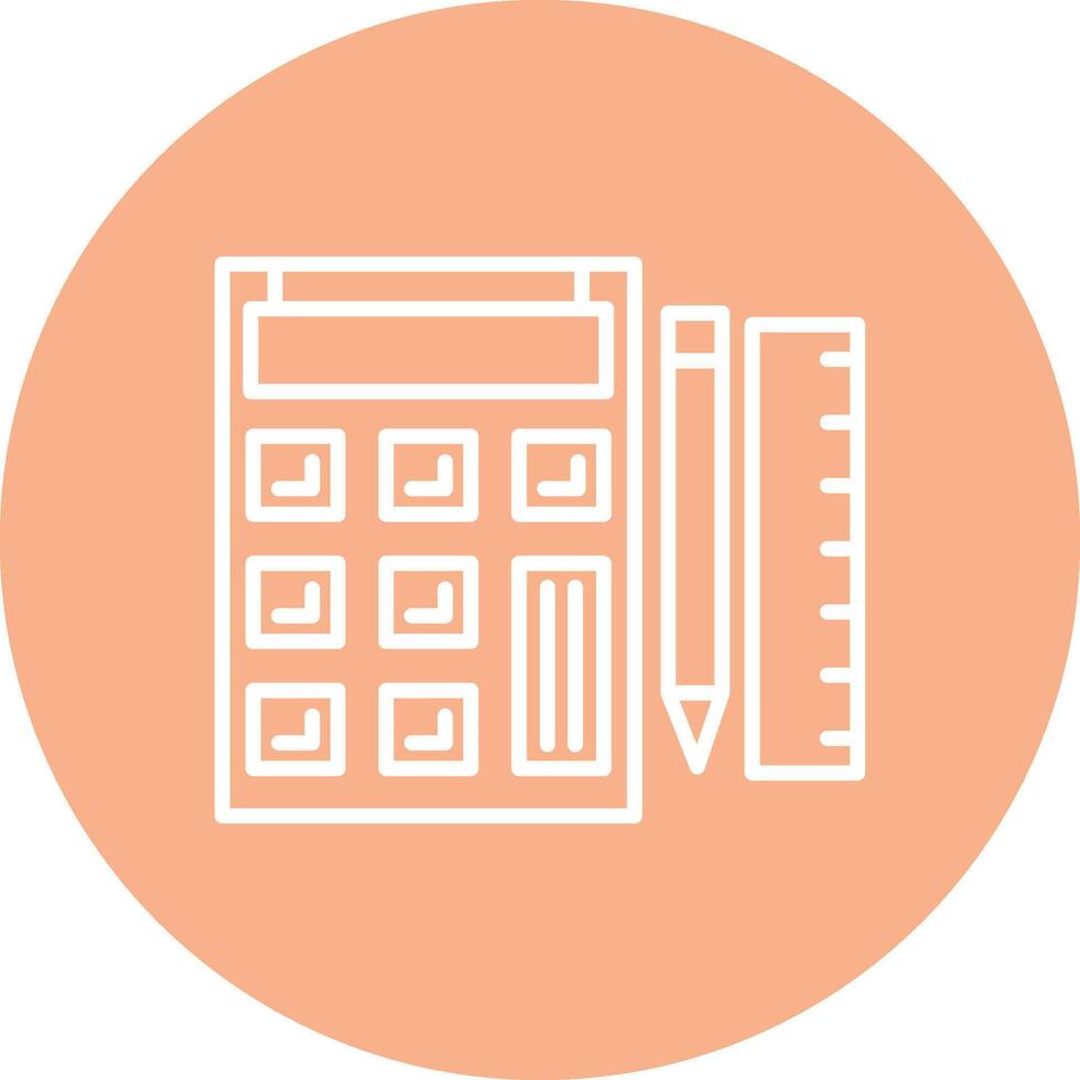 Calculator Pixel Perfect Design vector