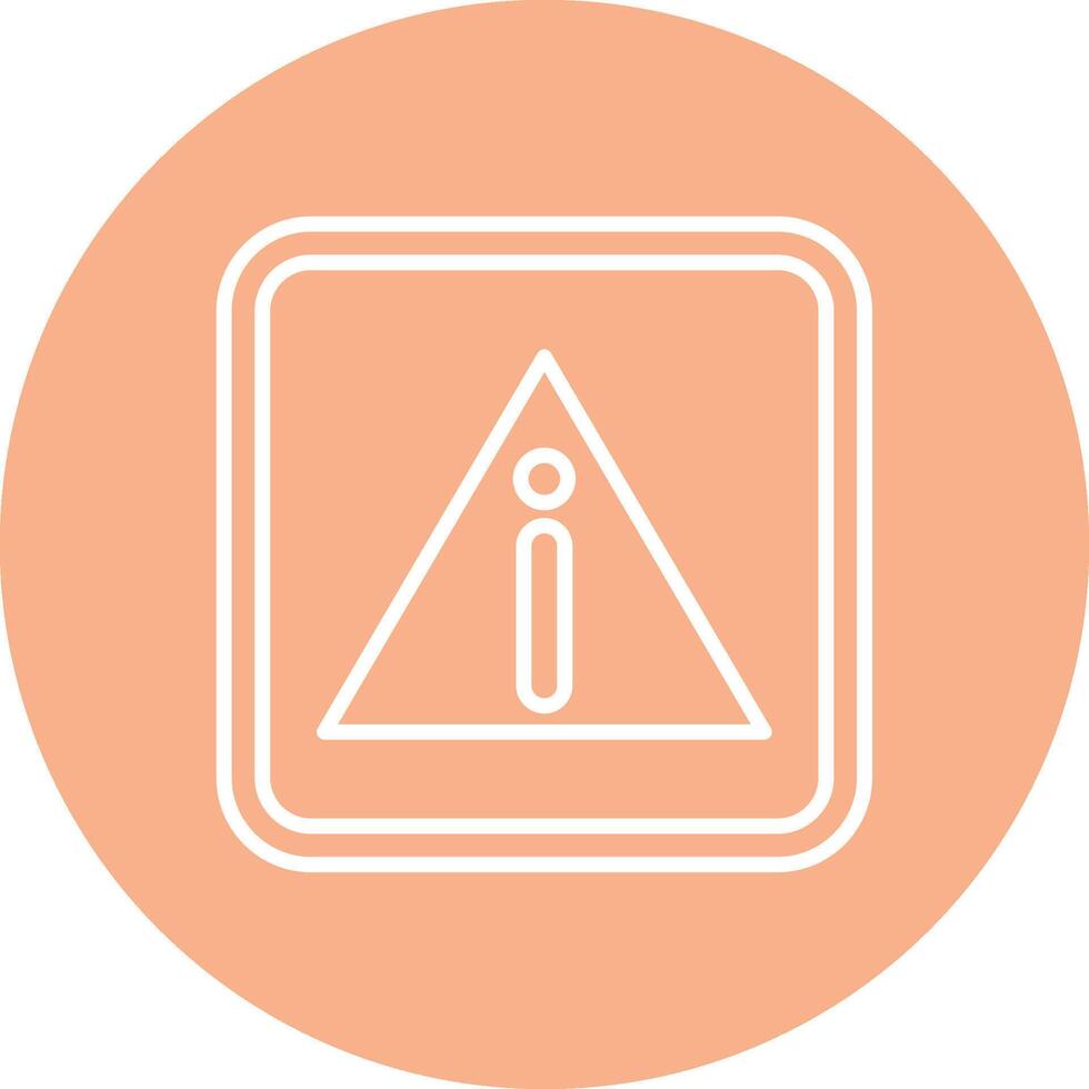 Alert Playful Line Icon vector