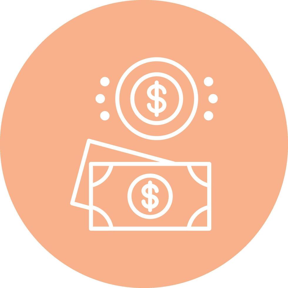 Dollar Digital Concept Icon vector