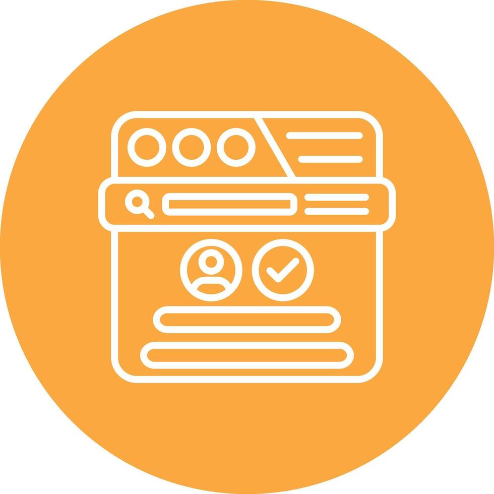 Log In Abstract Web Element vector