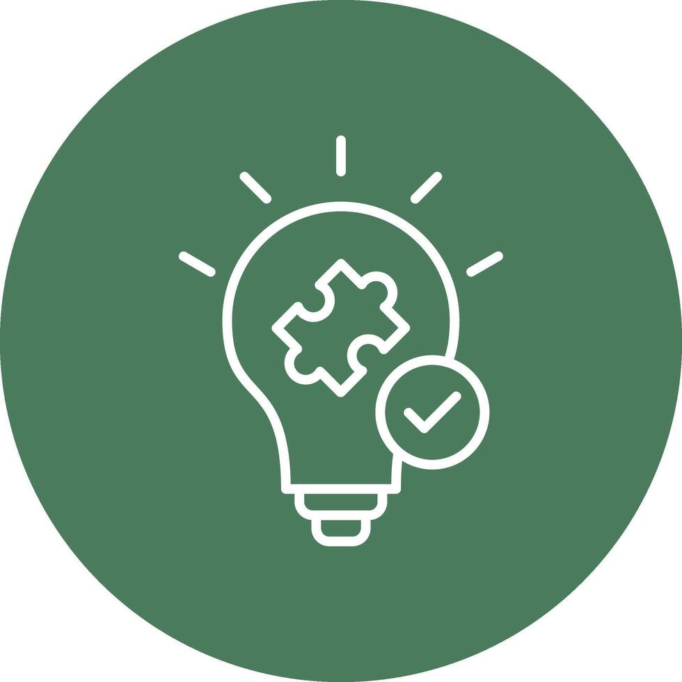 Problem Solving Responsive Icon Badge vector
