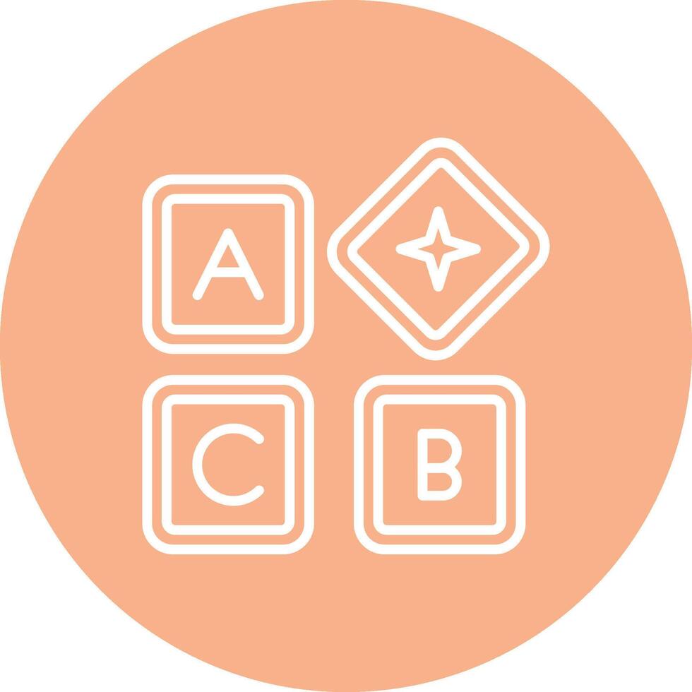 Block Monochrome UI Visual vector