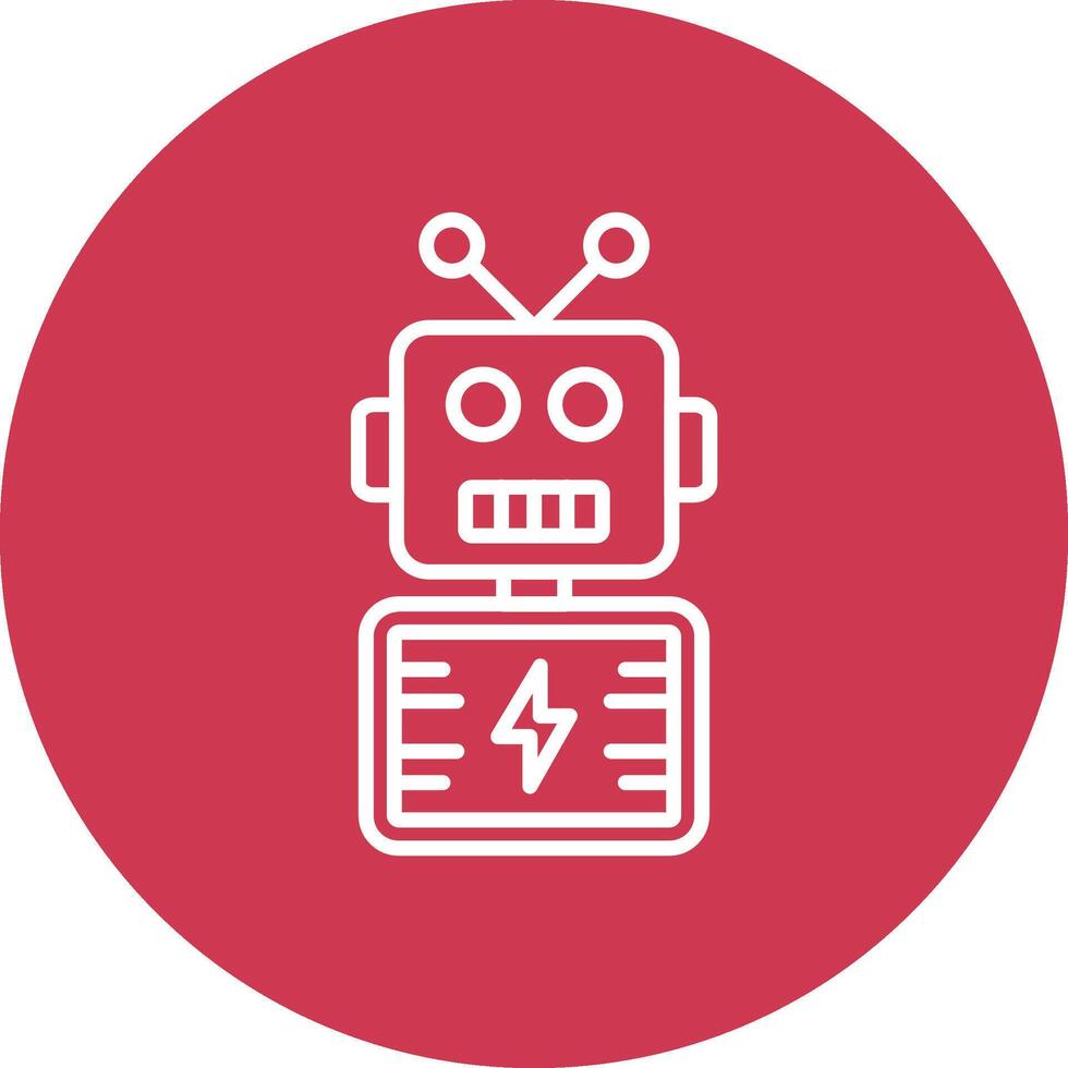 Robot Sharp Edge Symbol vector