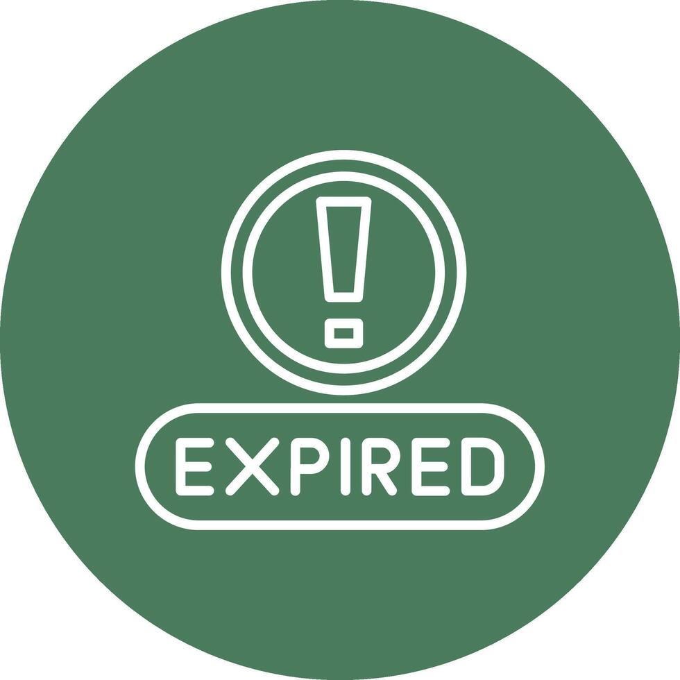 Expired 3D Line Art Piece vector