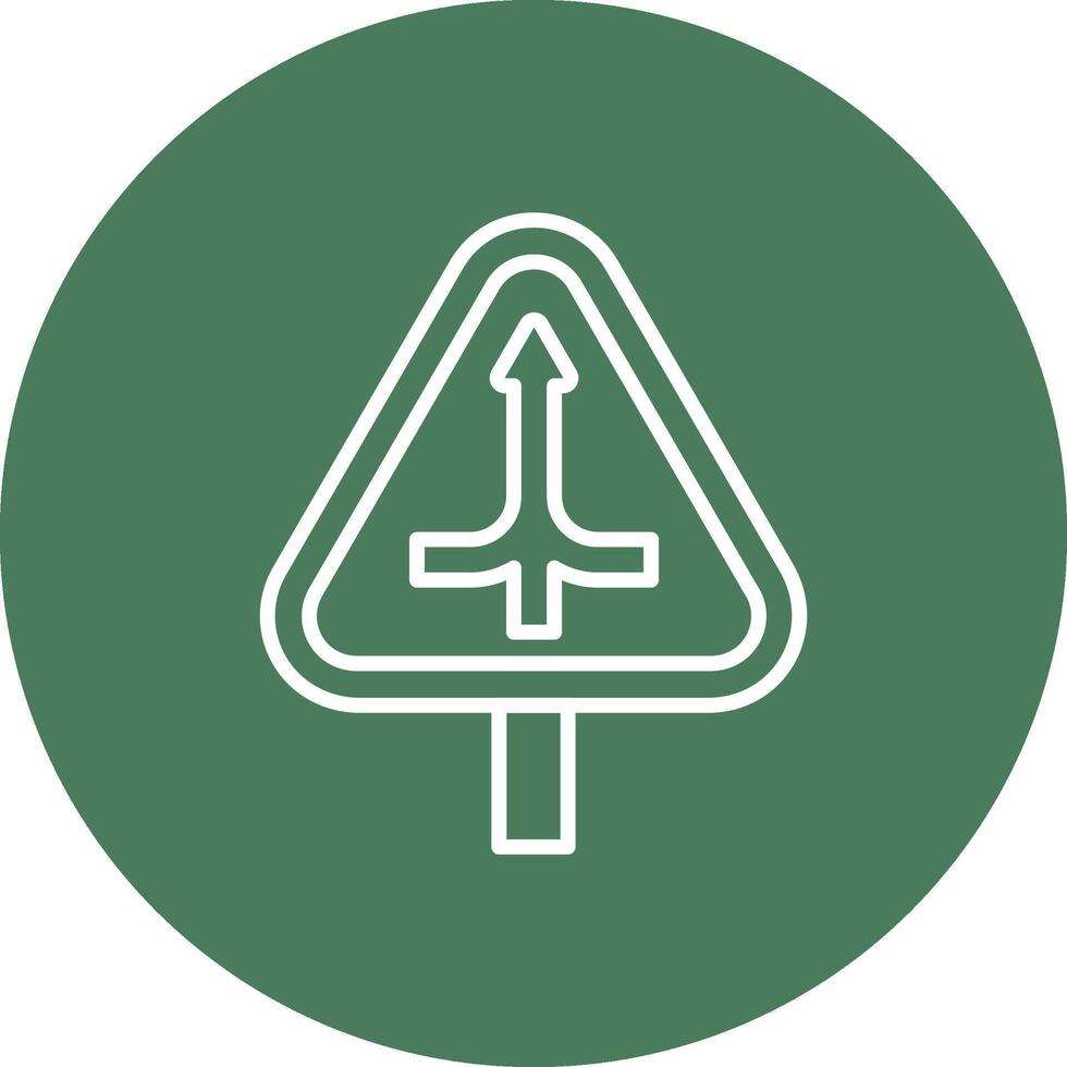 Line Merge Sharp Edge Symbol vector