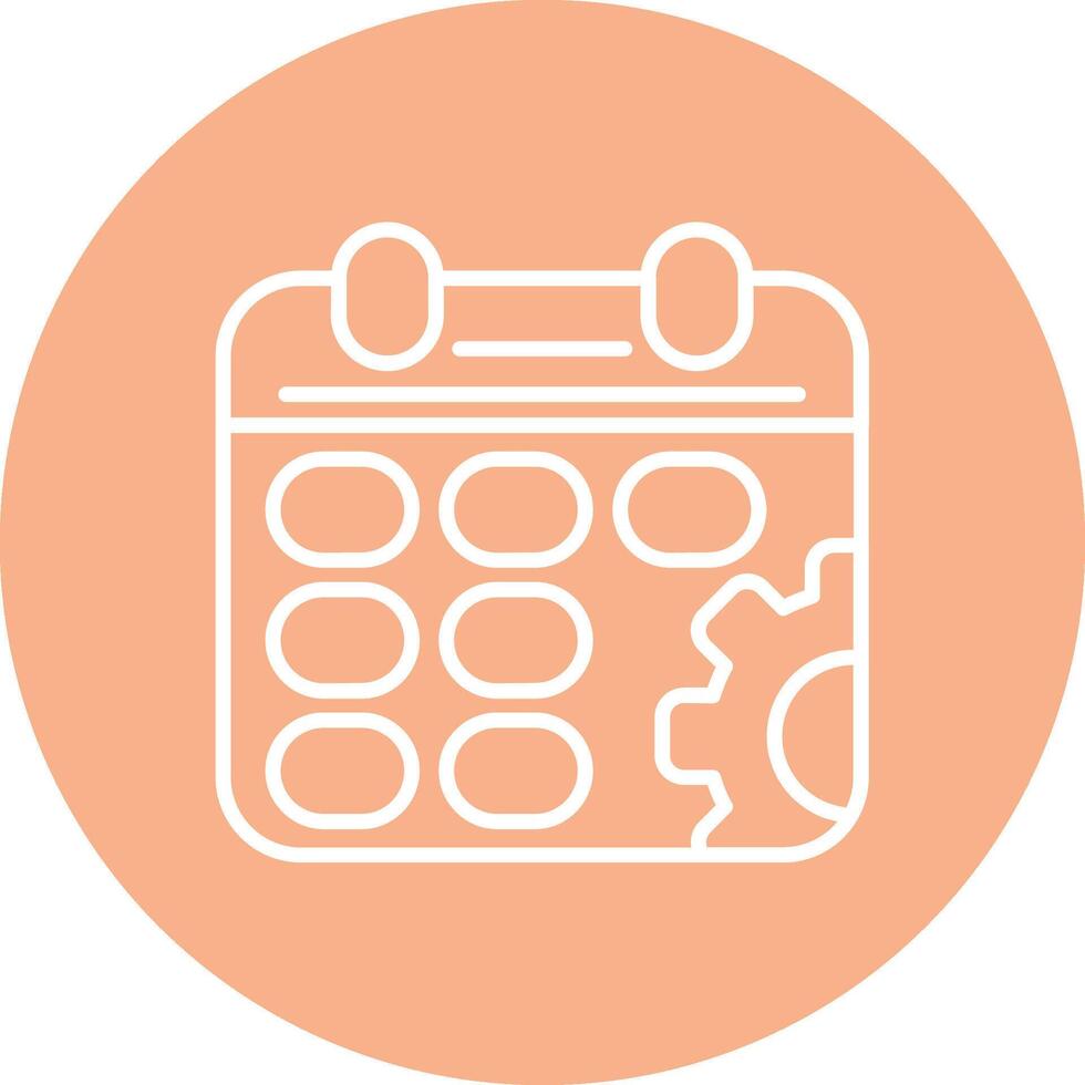 Schedule Digital Abstract Form vector