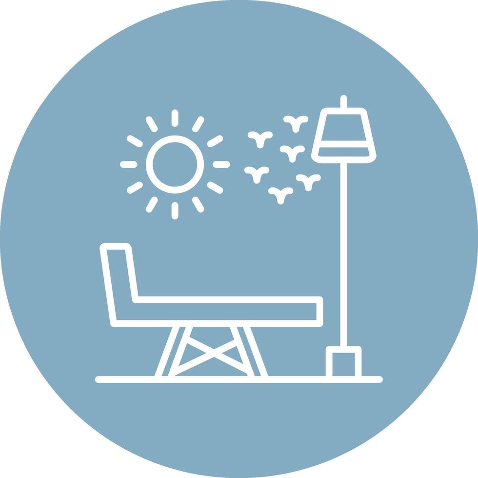 Chaise Longue Minimal Touch Graphic vector