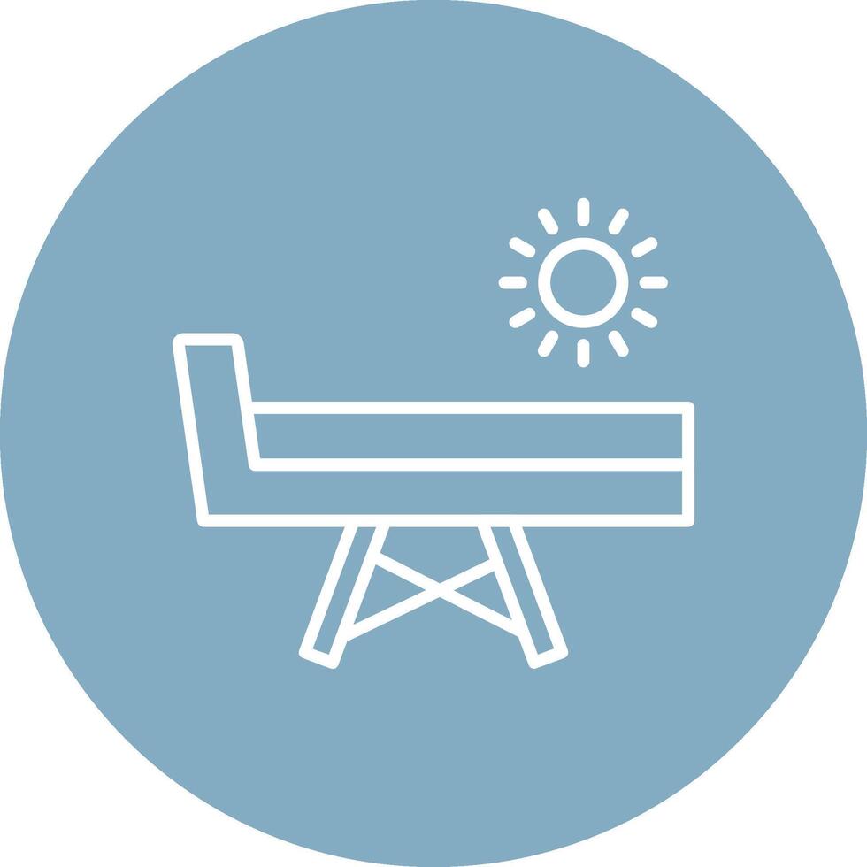 Chaise Longue Gradient Tint Artwork vector