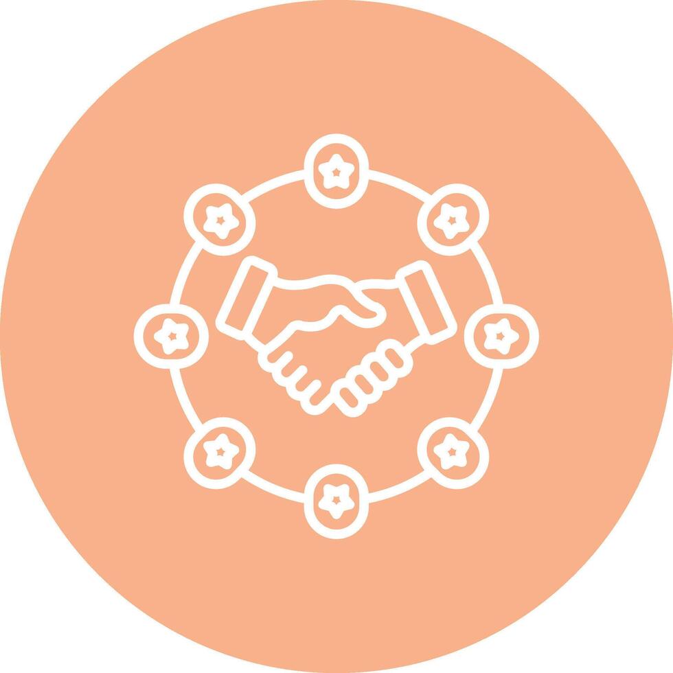 Connection Conceptual Line Work vector