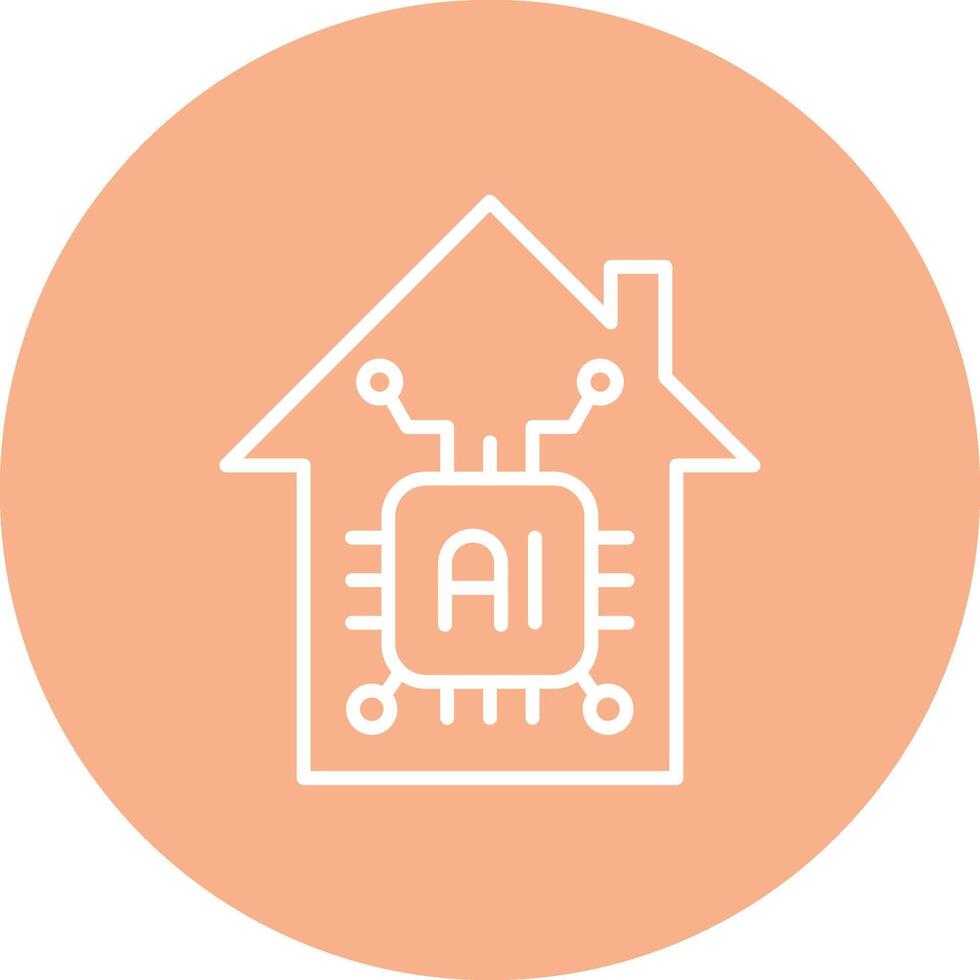 Smarthome Lined UI Illustration vector