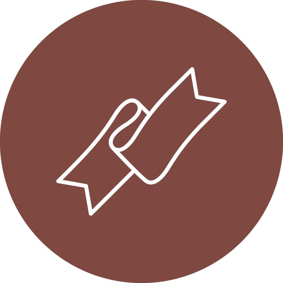 Folded Ribbon Isometric Art vector