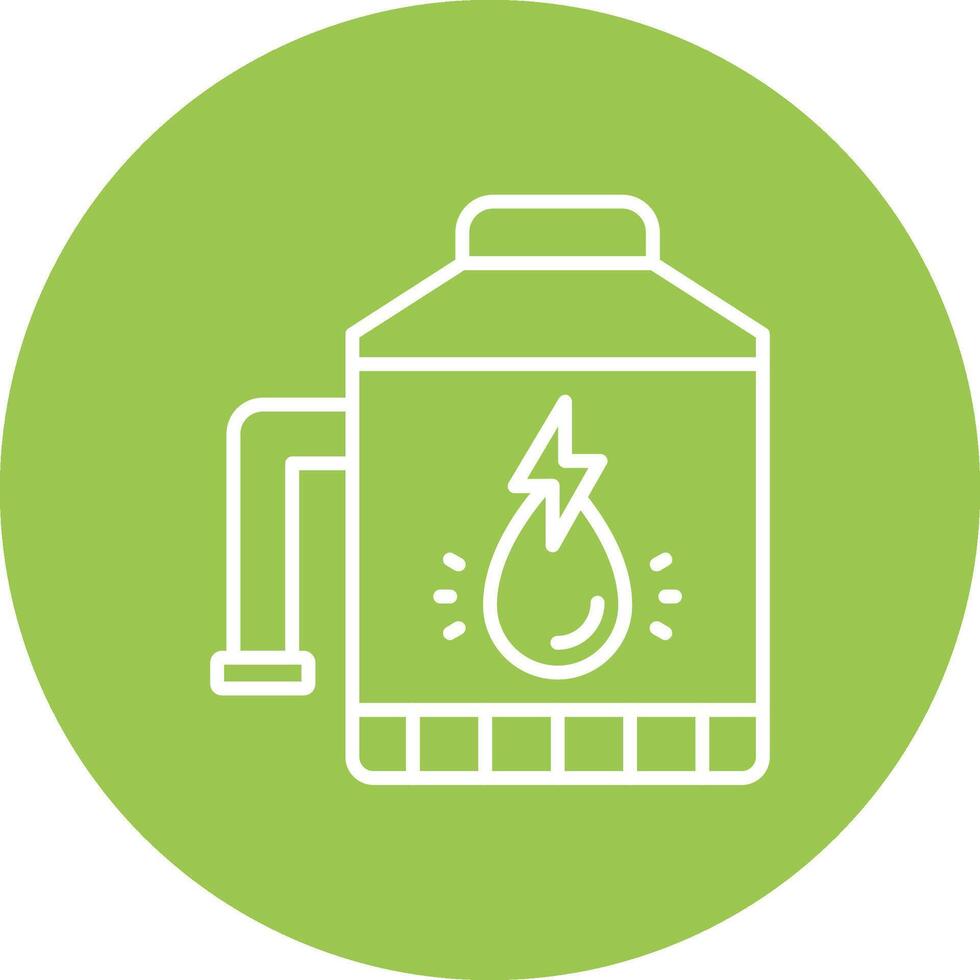 Water Tank Gradient Style Icon vector