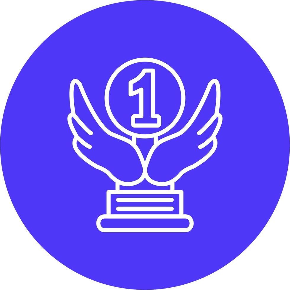 1st Prize 3D Line Art Piece vector
