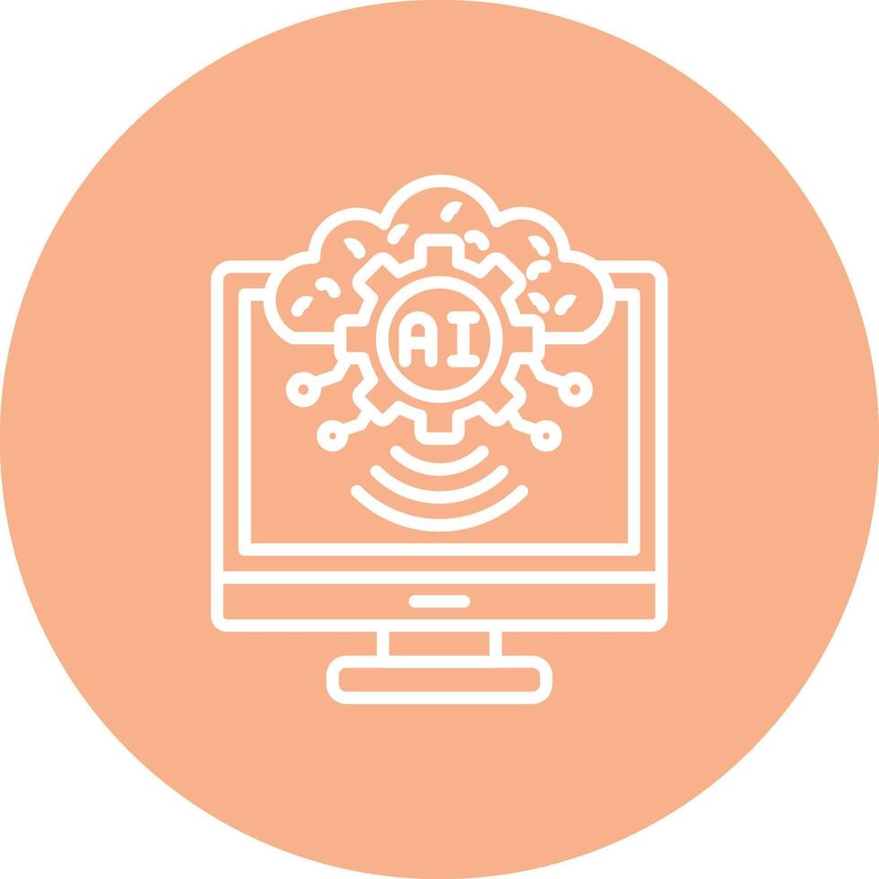 AI Interactive UI Graphic vector