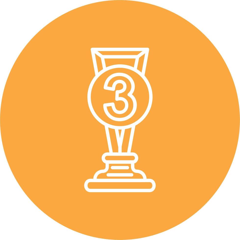 3rd Prize Sharp Edge Symbol vector