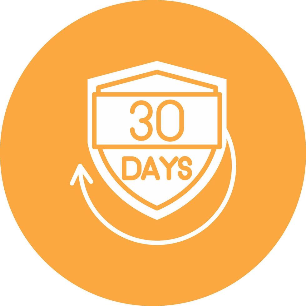 30 Days Clean Shape Symbol vector