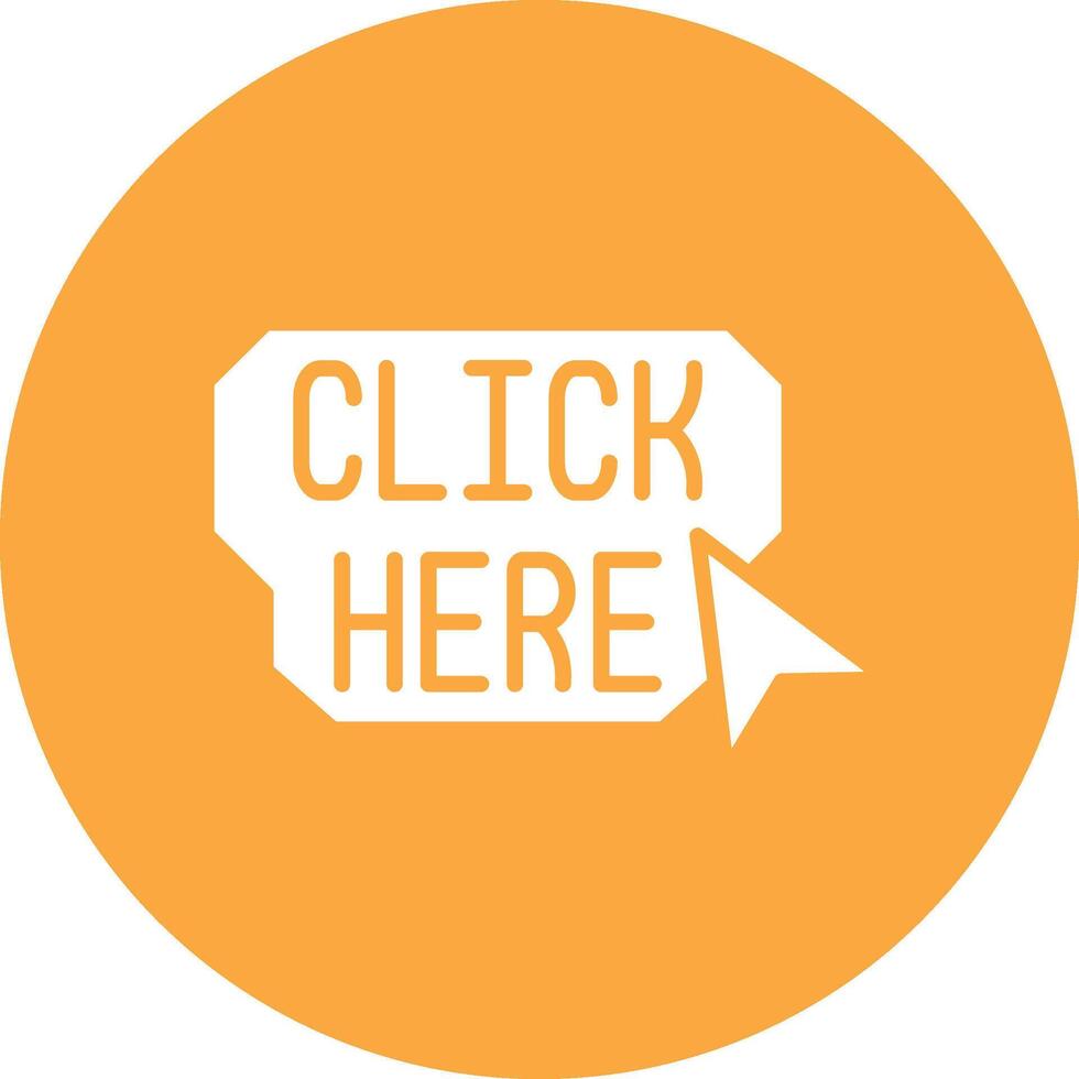 Click Here Lined UI Illustration vector