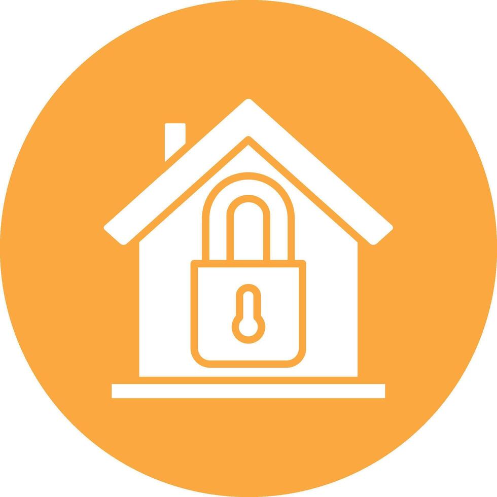 Home Security Lined Visual Concept vector