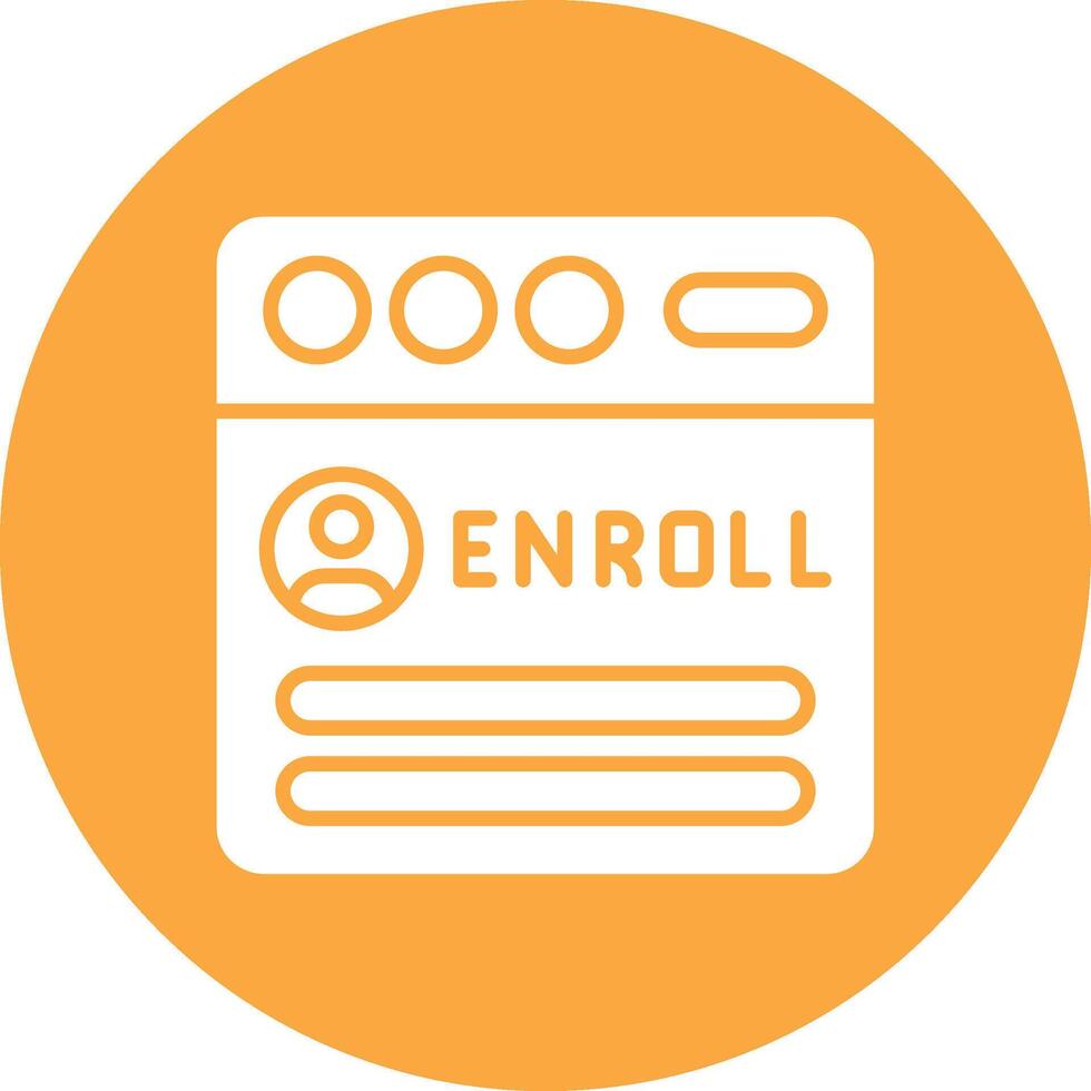 Enroll Coded Design Graphic vector