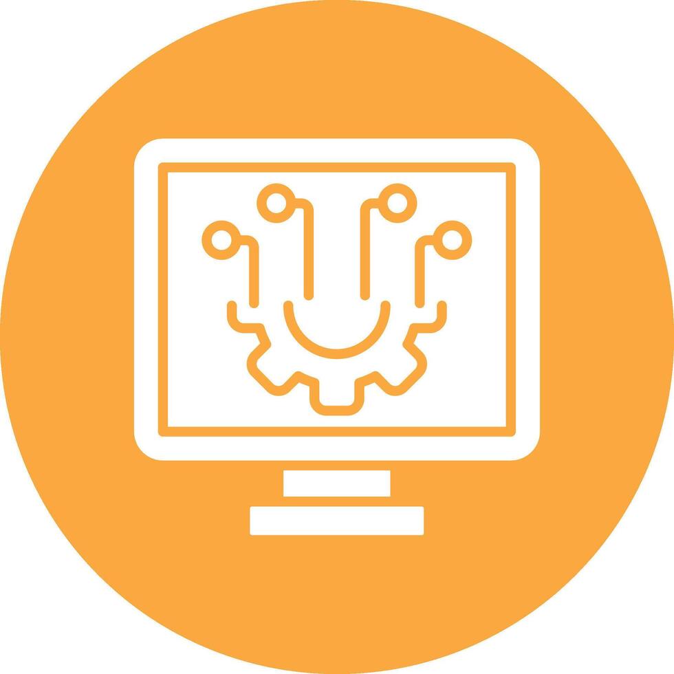 Configuration Digital UI Element vector
