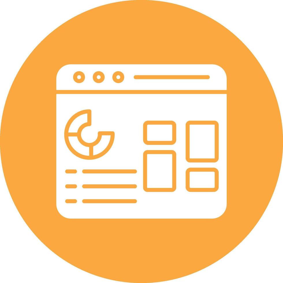 Dashboard Functional Flat Style vector