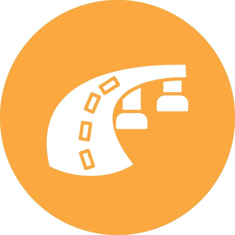 Road Interactive Icon Badge vector
