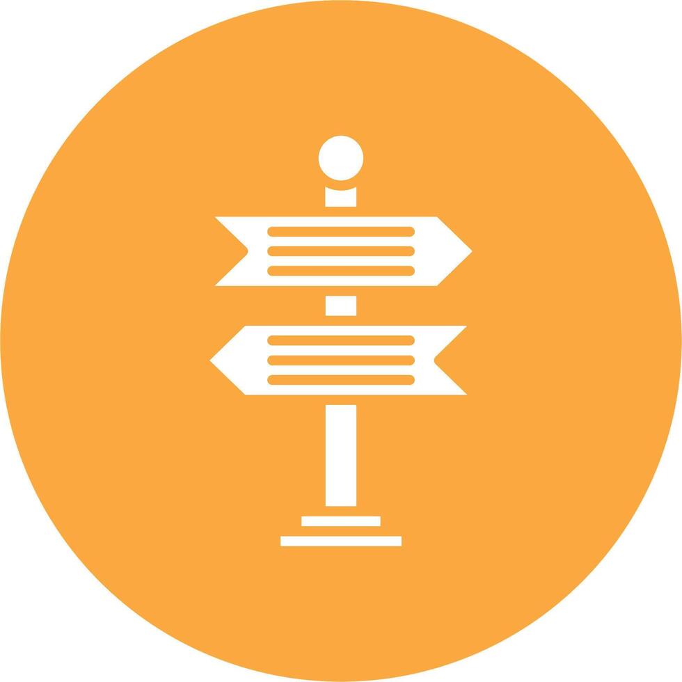 Road Sign Simple Line Sketch vector