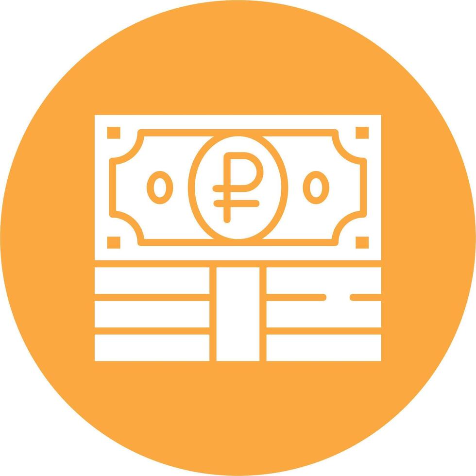 Ruble Creative Flat Illustration vector