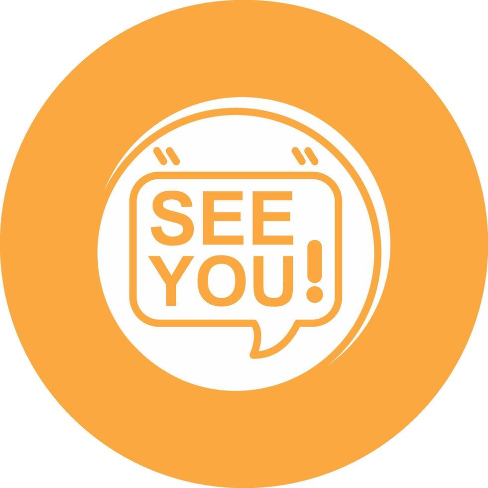 See You 3D Styled Symbol vector