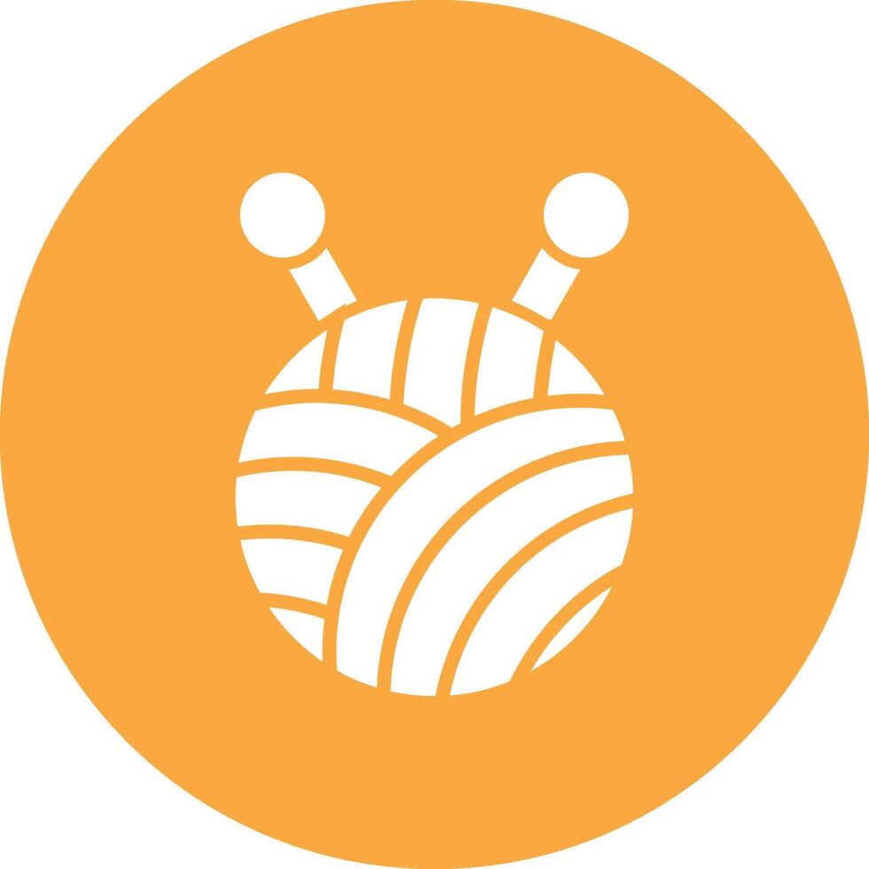 Wool Ball Crisp Flat Art vector