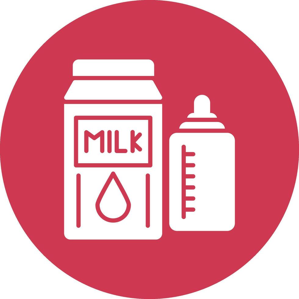 Milk Playful Line Icon vector