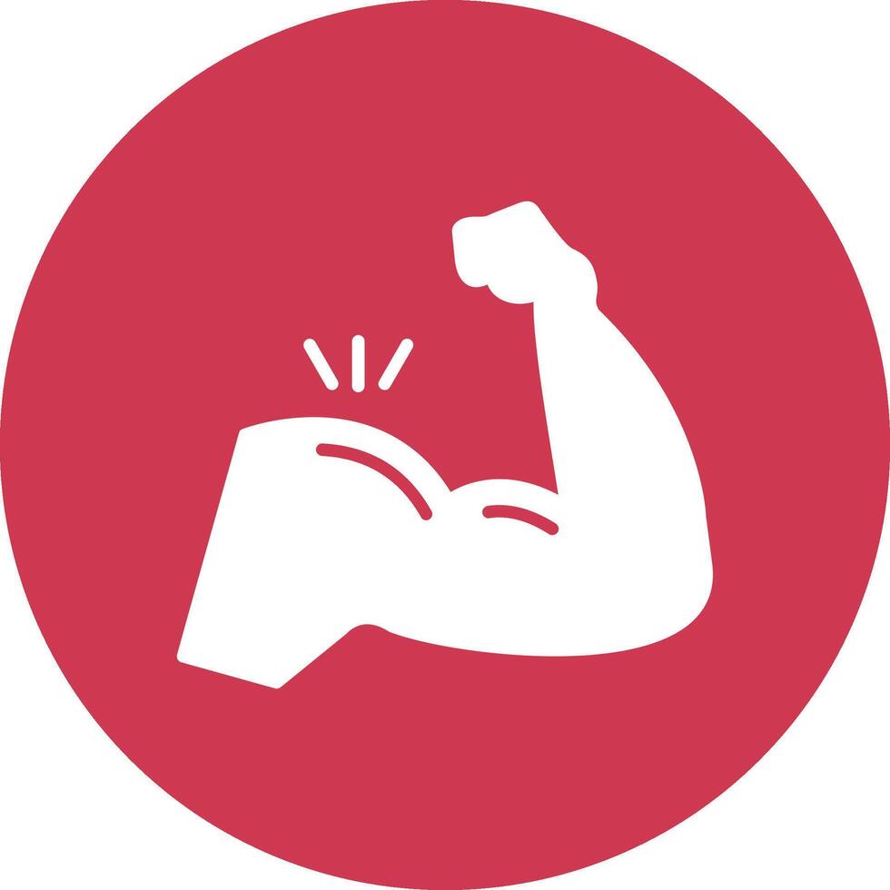 Muscle Solid Fill Design vector