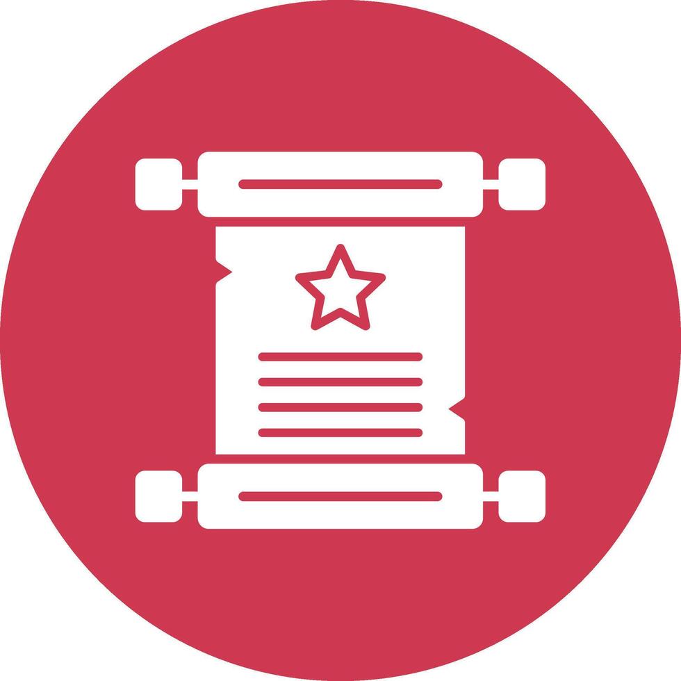 Parchment 3D Styled Symbol vector