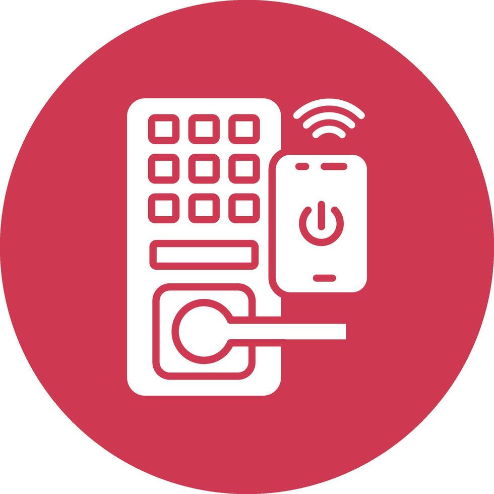 Smart Door Graphic Interface Asset vector