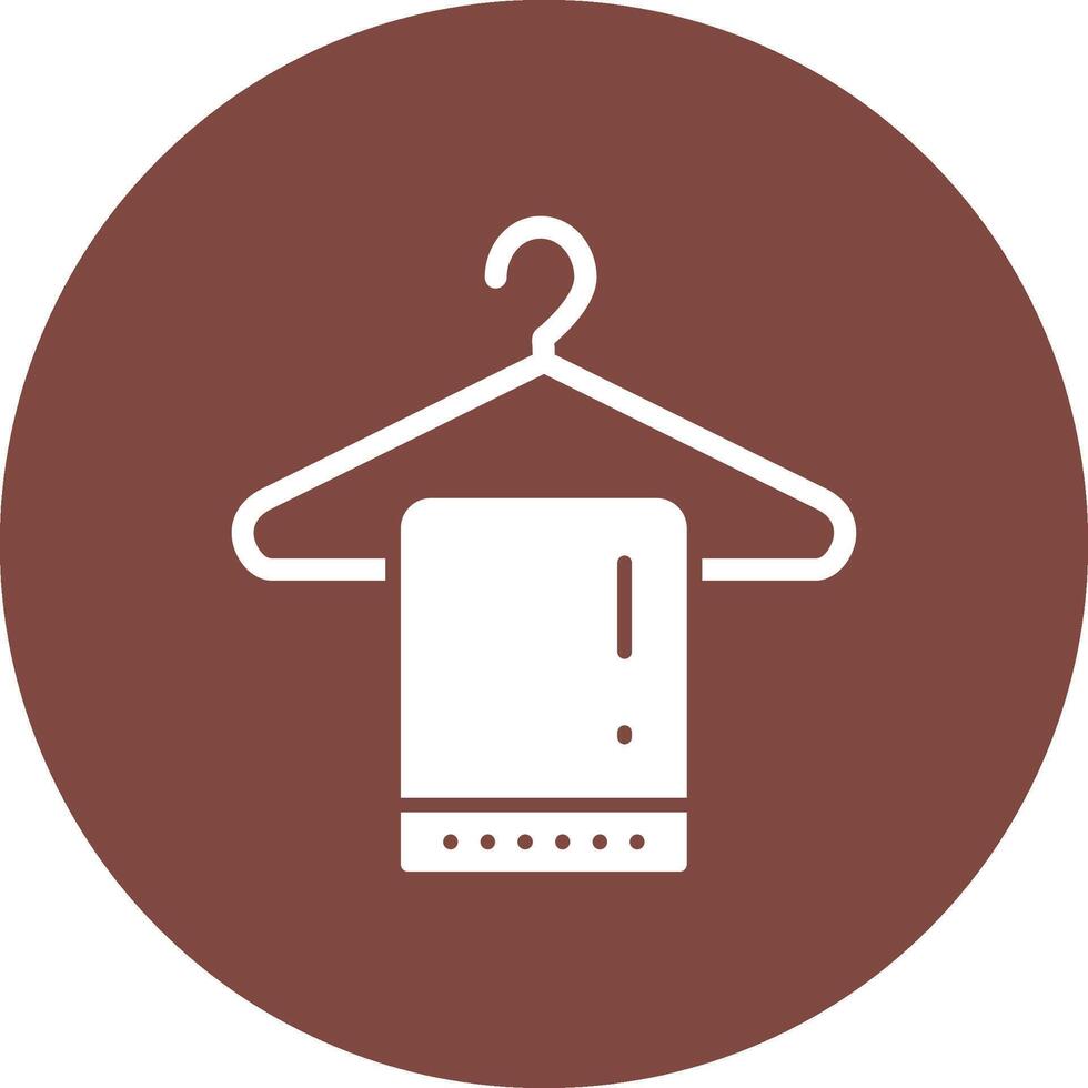 Clothes Hanger Solid Fill Design vector