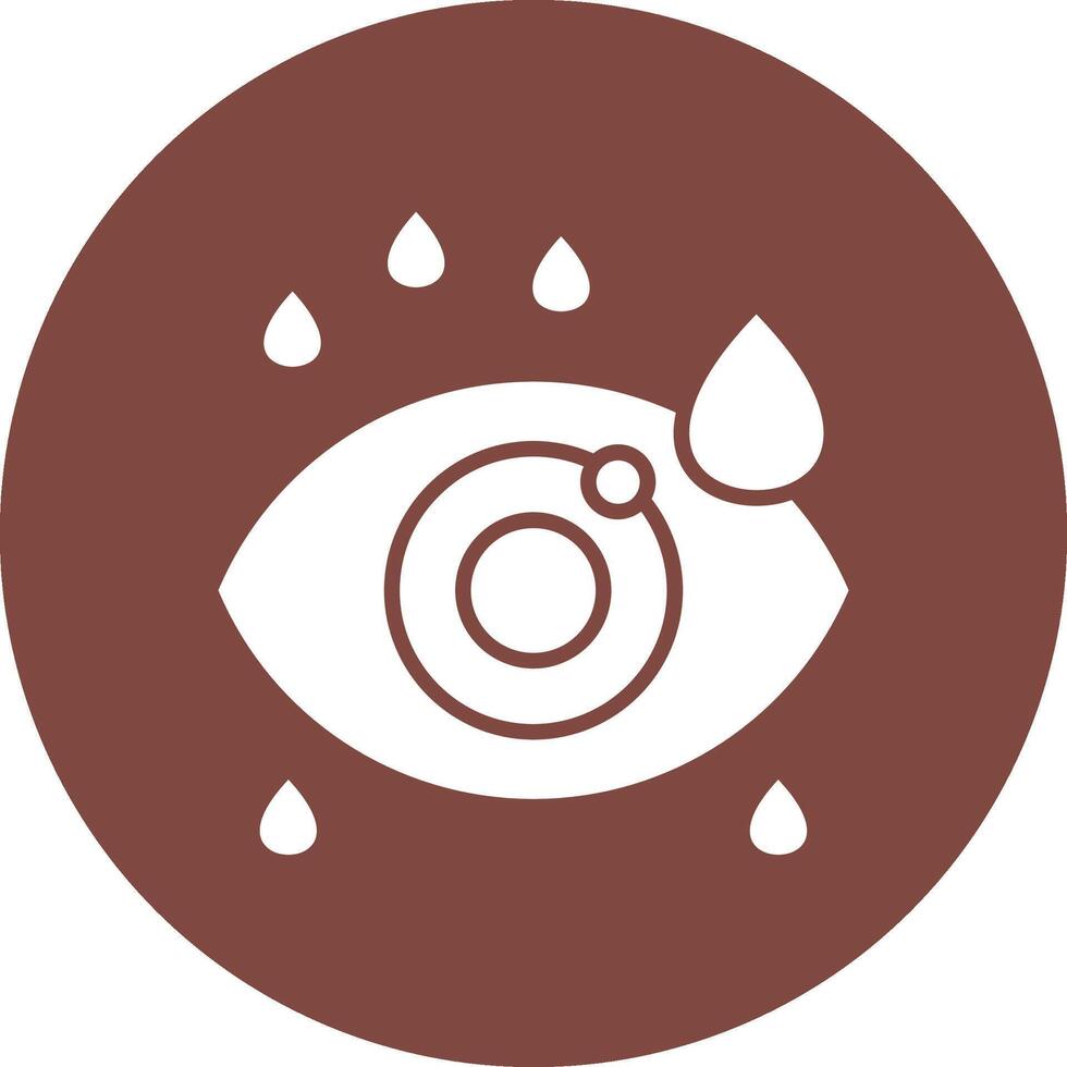 Eye Drop Vibrant UI Element vector