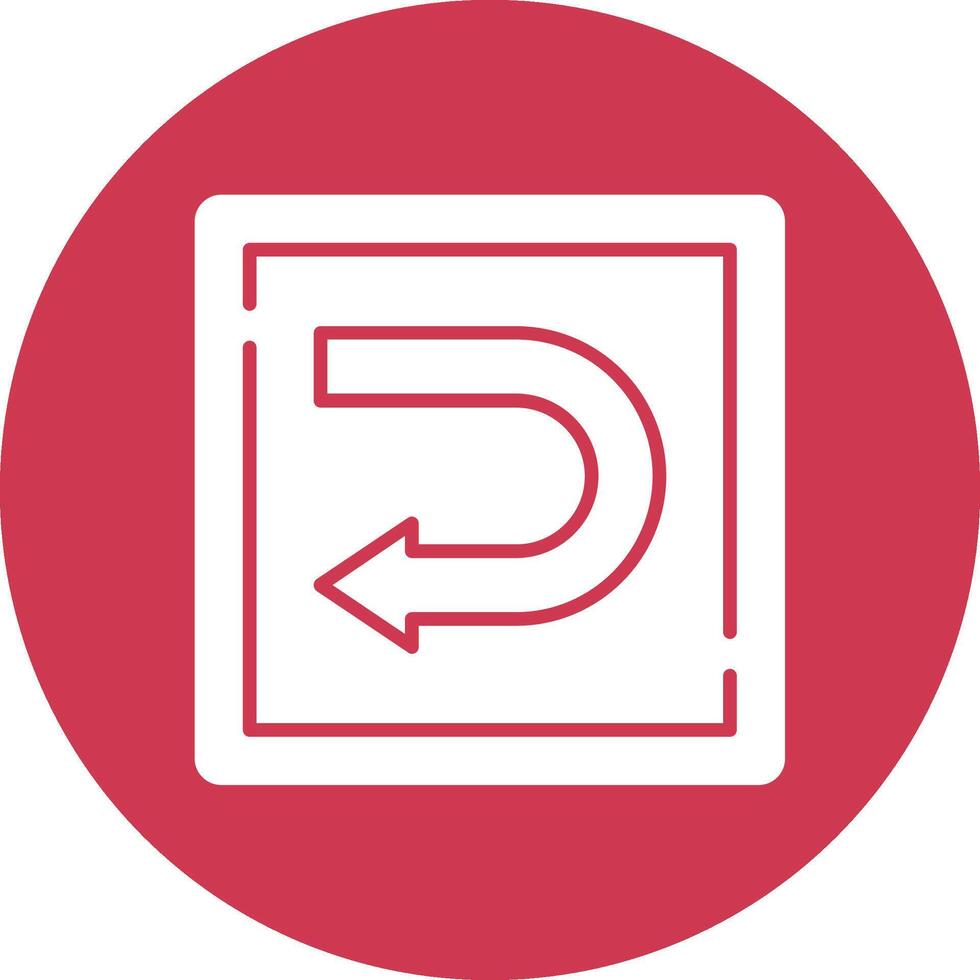 Undo Bright Flat Element vector