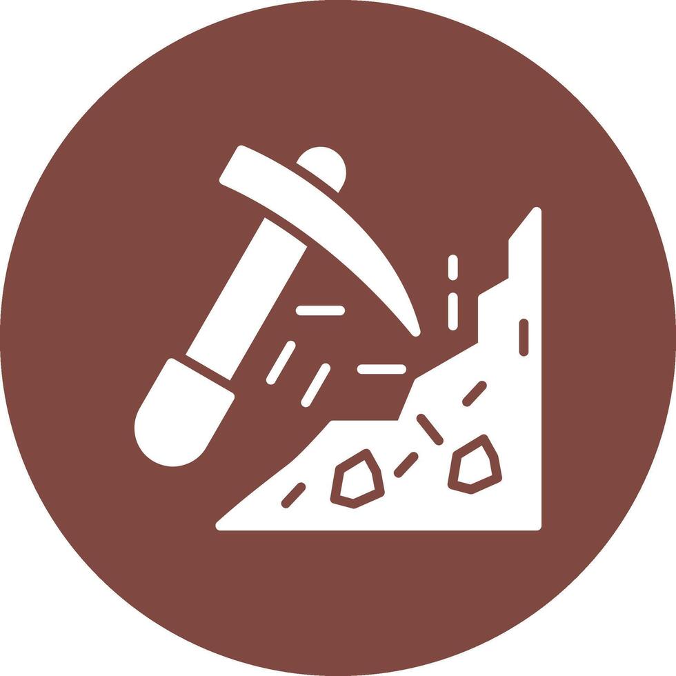 Mining Modern App Icon vector
