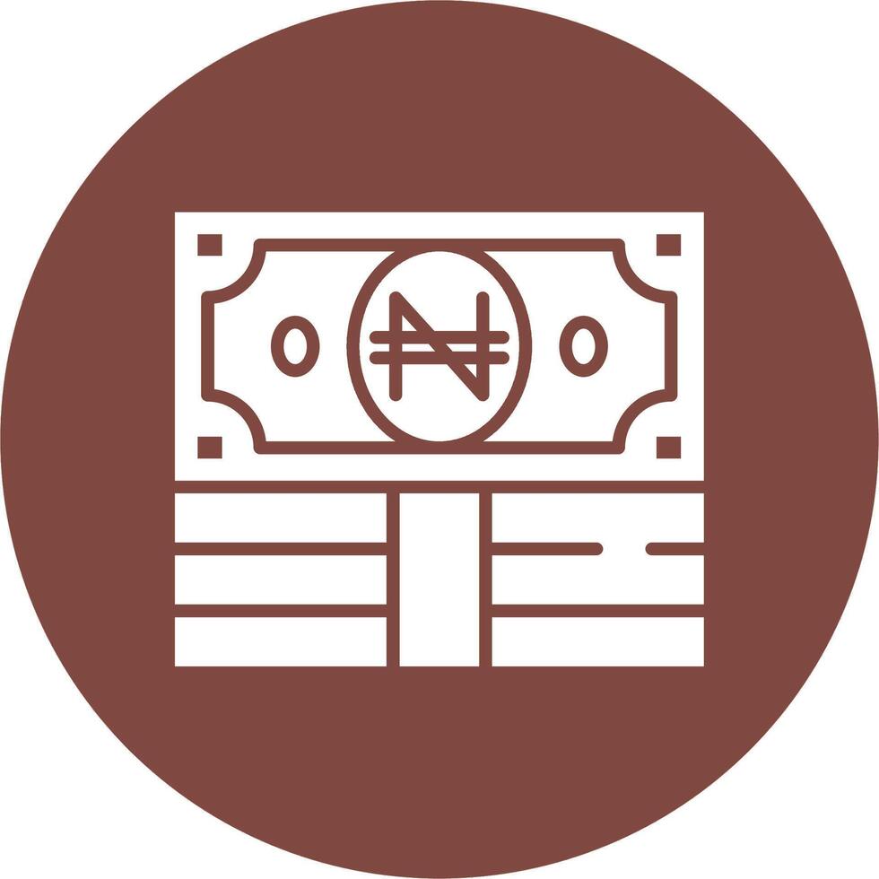 Naira Pixel Perfect Design vector
