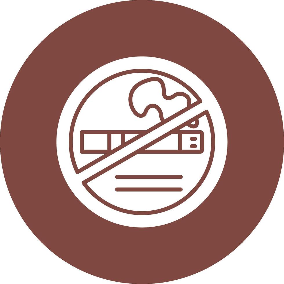 No Smoking Gradient Style Icon vector