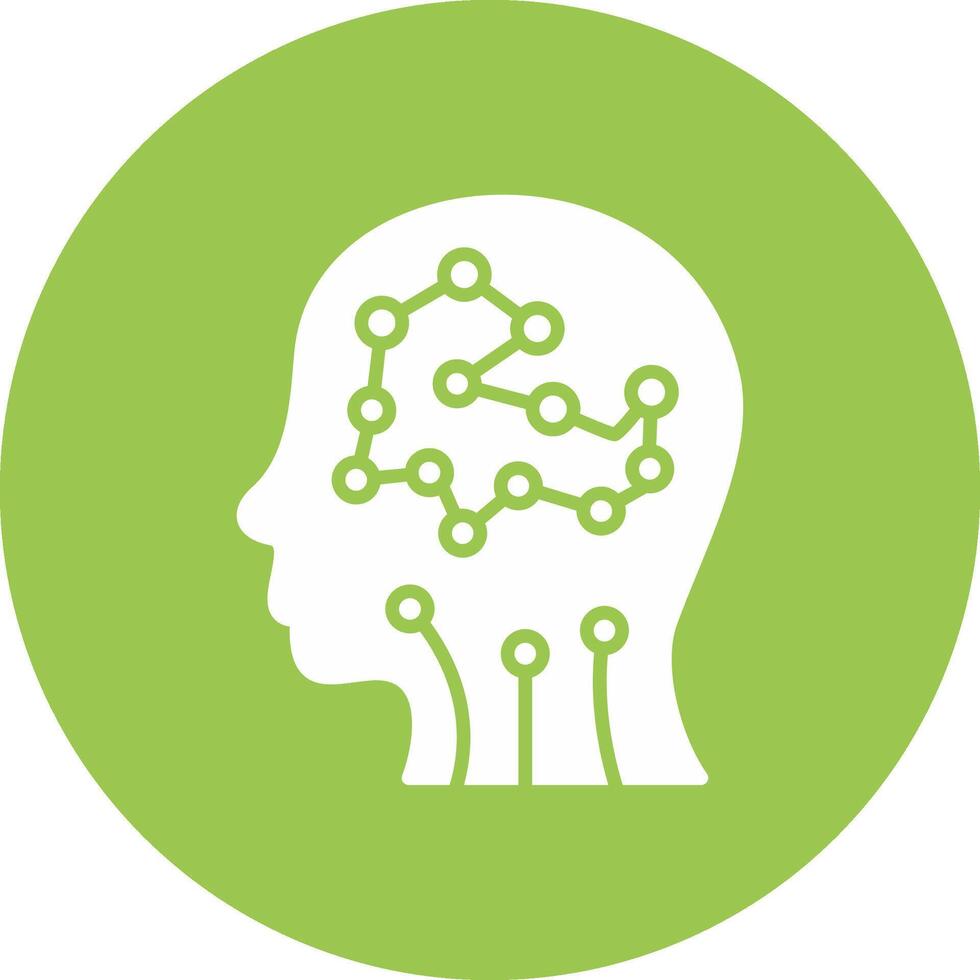 Artificial Intelligence App Style Badge vector