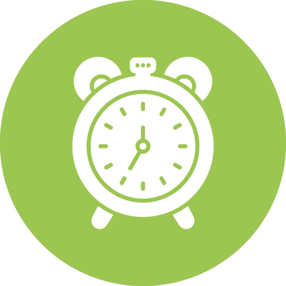 Alarm Clock Dark Theme Element vector