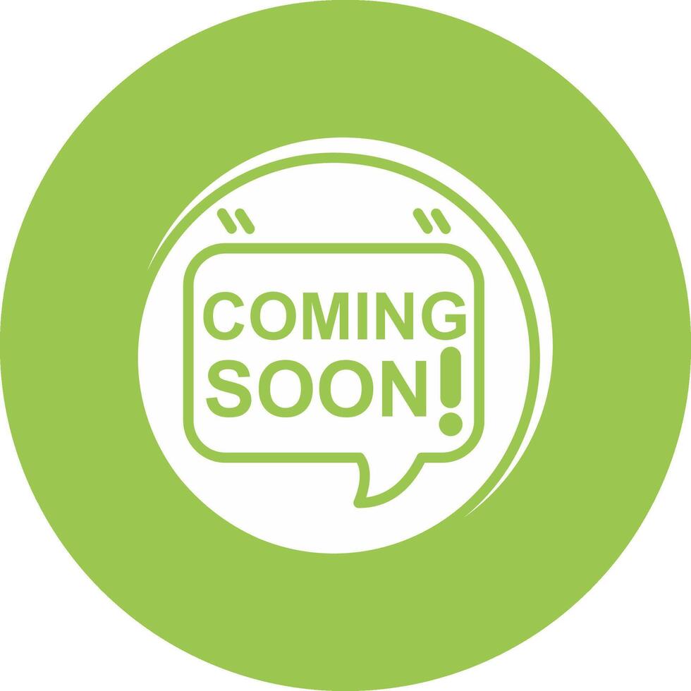 Coming Soon High Detail Symbol vector